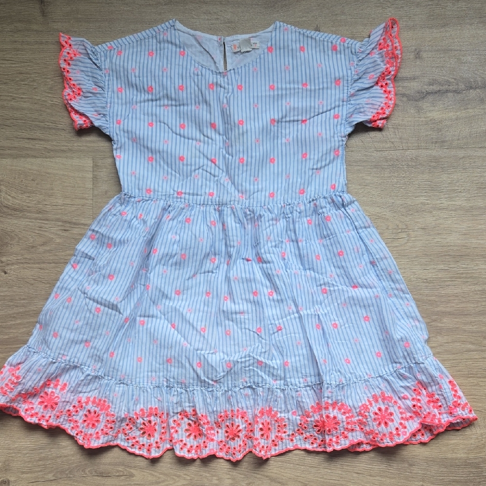 Crewcuts Blue and Pink Floral Dress